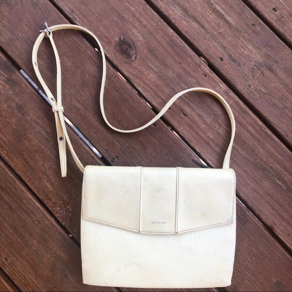 Matt & Nat Vegan Yellow Leather Crossbody Bag